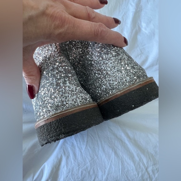 Golden Goose Glittered Leather Ankle Sneaker Boots | Hi Tops | Size 40 (US 10) - Picture 12 of 12